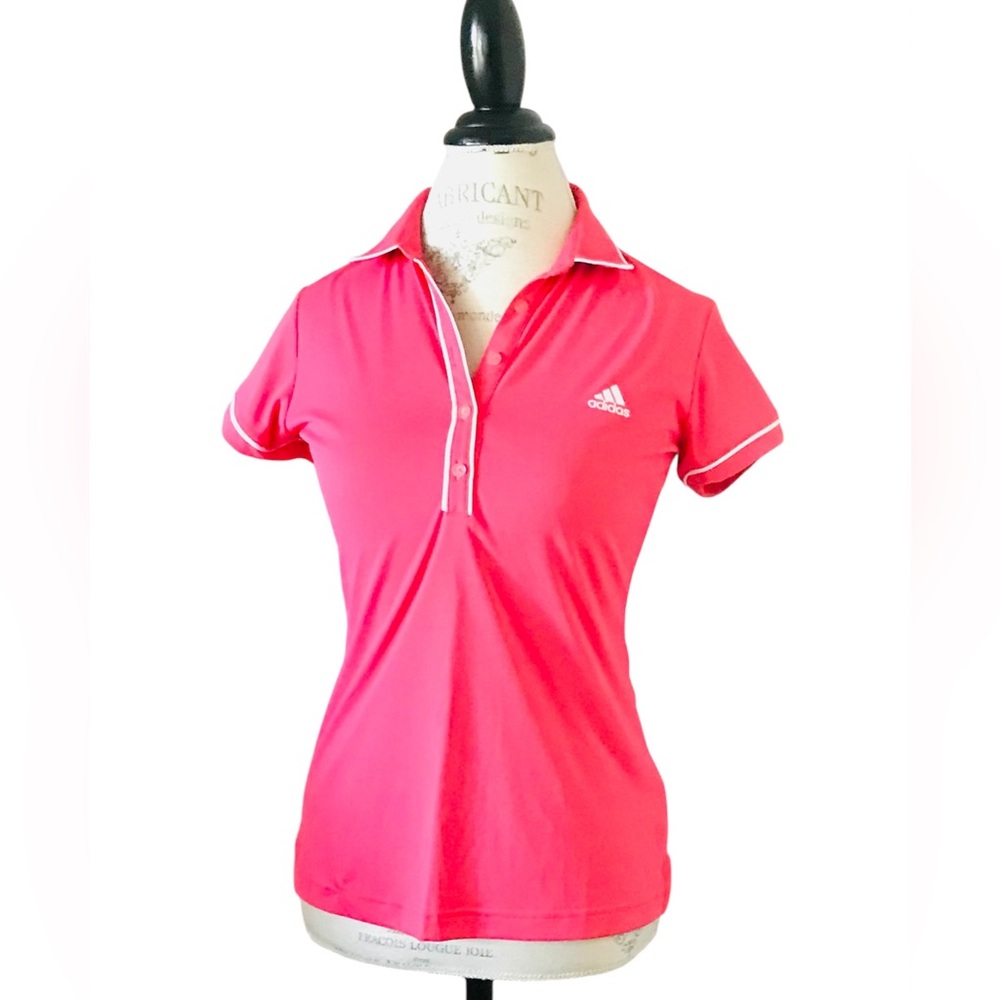 Adidas Pink Golf Polo Pacific Dunes Sz S NWT  Retail $54